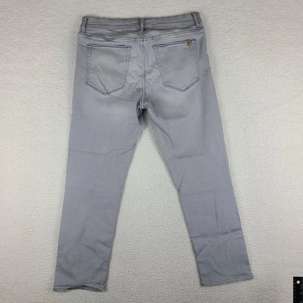 Joe's‎ Jeans Mens 33x29 Gray Slim Straight Light Wash Denim HEMMED